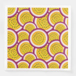 Passion fruit slices paper dinner napkins
