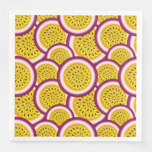 Passion fruit slices paper dinner napkins