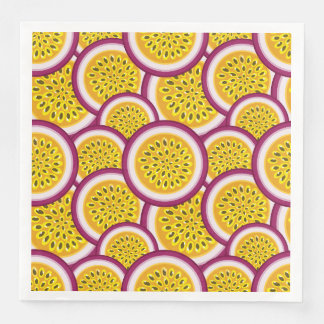 Passion fruit slices paper dinner napkins