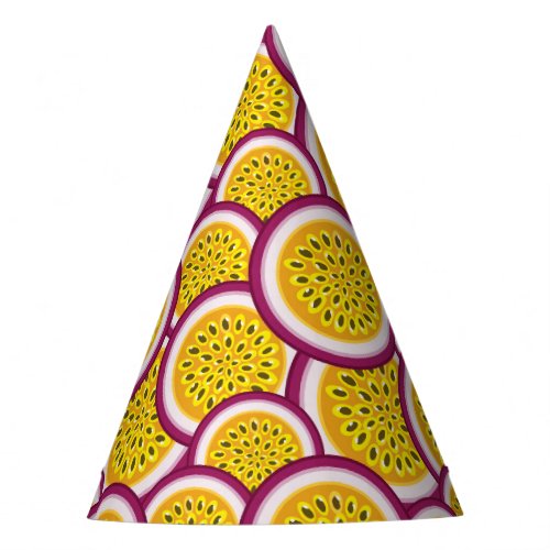 Passion fruit slices party hat