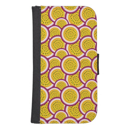 Passion fruit slices galaxy s4 wallet case