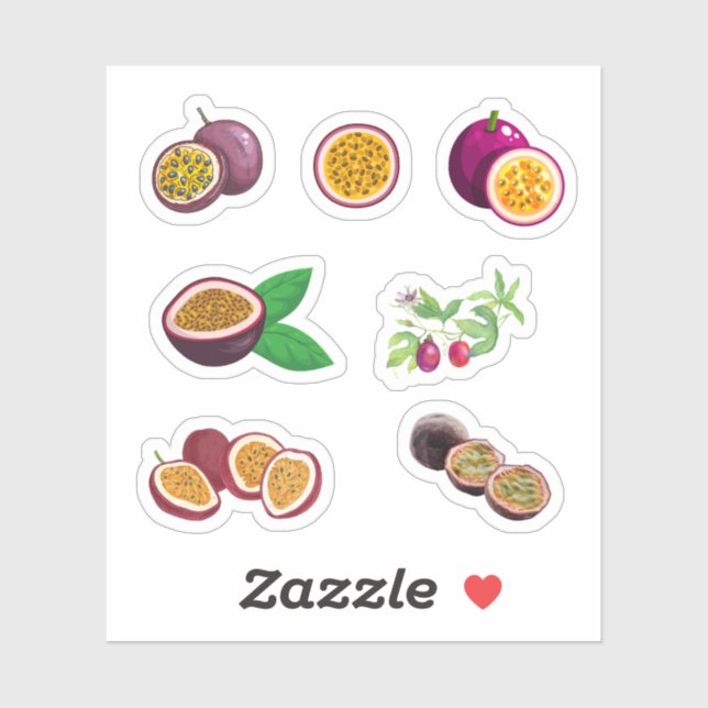 Passion Fruit Stickers (Sheet)