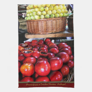 Passion Fruits @ Funchal Markets, Madeira Portugal Kitchen Towel