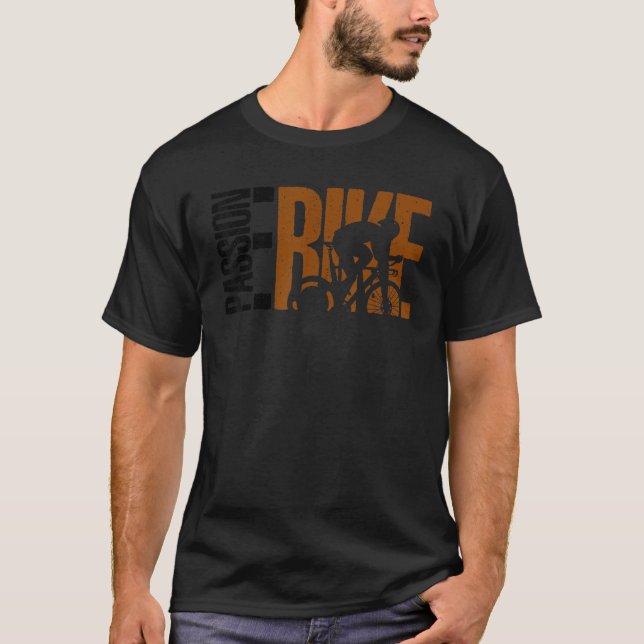 Passion Graphic E-Bike Mountainbiking Bicycle eBik T-Shirt (Front)