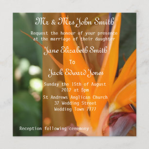 Passion in Paradise tropical Wedding Invitations