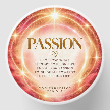 Passion Manifestation Candle | Motivation Gift