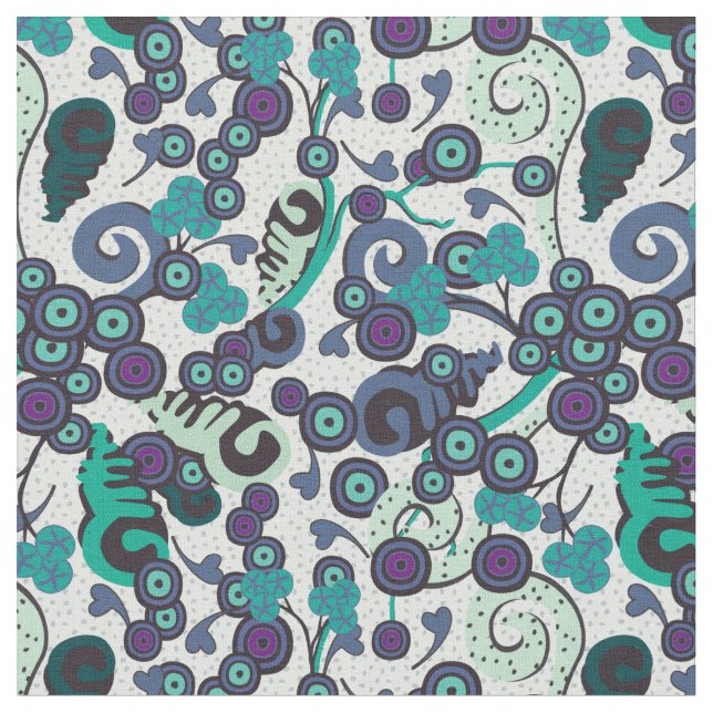 Passion Ocean Fabric (Close Up)