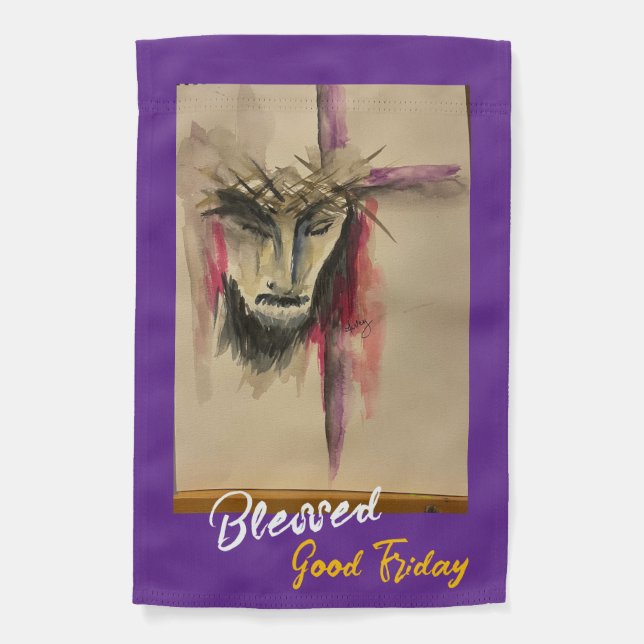 Passion of Christ Weatherproof  Garden Flag (Front)