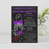 Passion Party Bachelorette, Lingerie Shower Invite (Standing Front)