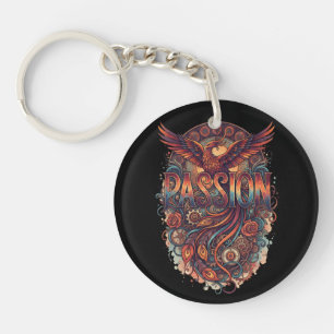 Passion Phoenix Vintage Art Design – InLuggage Tag Keychain