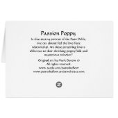 Passion Poppy Cards (Back Horizontal)
