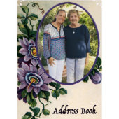 Passion Vine Floral Telephone Address Book (Front)
