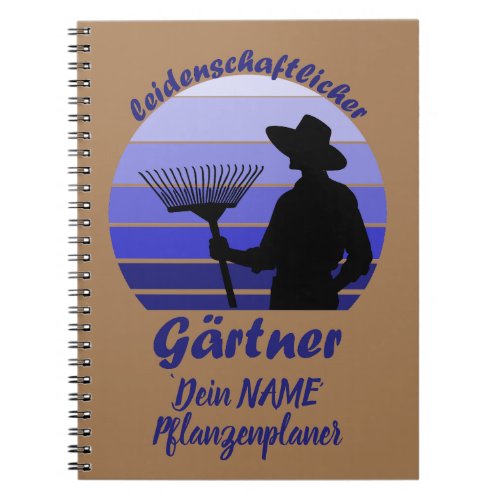 passionate gardener plans dad notebook