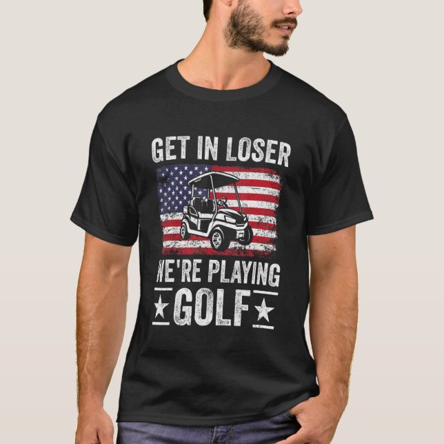 Passionate Golf Cart Driver Golfer Golf Player  Go T-Shirt (Front)