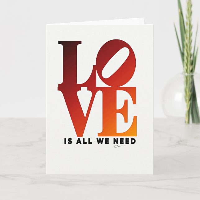 Passionate Graphic Love Card (Front)