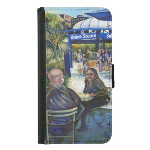 Passionate People Playing in the Park NYC Samsung Galaxy S5 Wallet Case