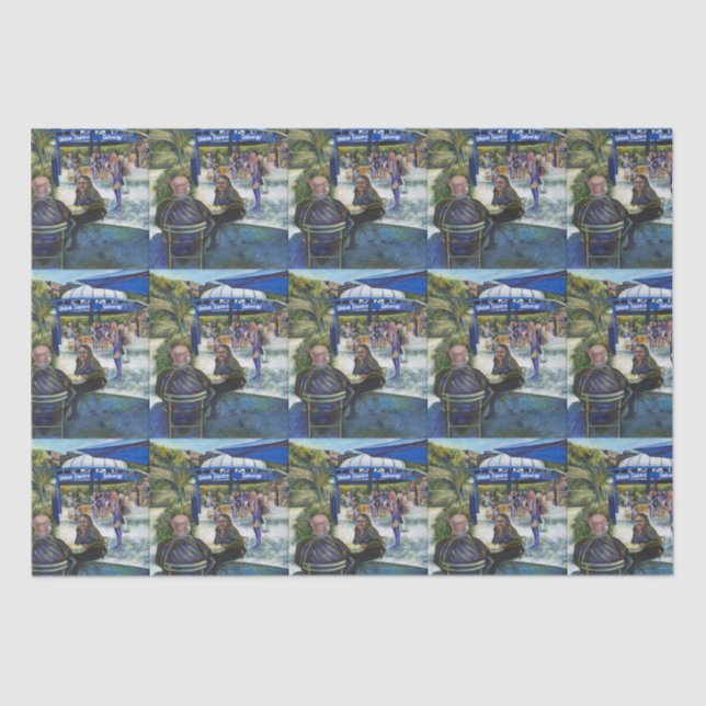 Passionate People Playing in the Park, NYC Tissue Paper (Front)