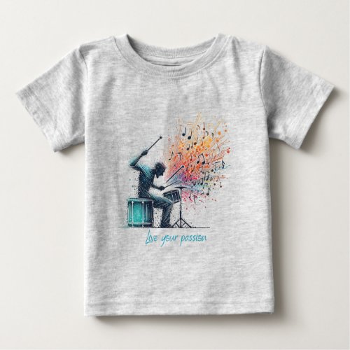 Passionate percussionist baby T_Shirt