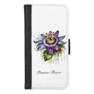 Passionate Purple Passion Flower iPhone 8/7 Wallet Case