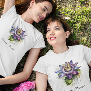 Passionate Purple Passion Flower  T-Shirt