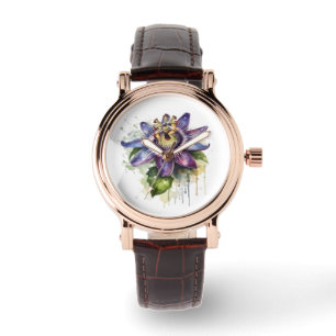 Passionate Purple Passion Flower Watch