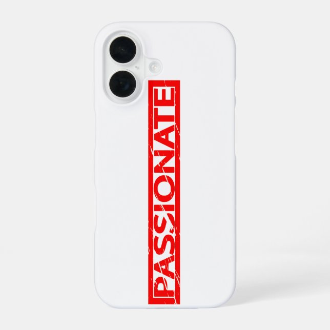 Passionate Stamp Iphone Case (Back)