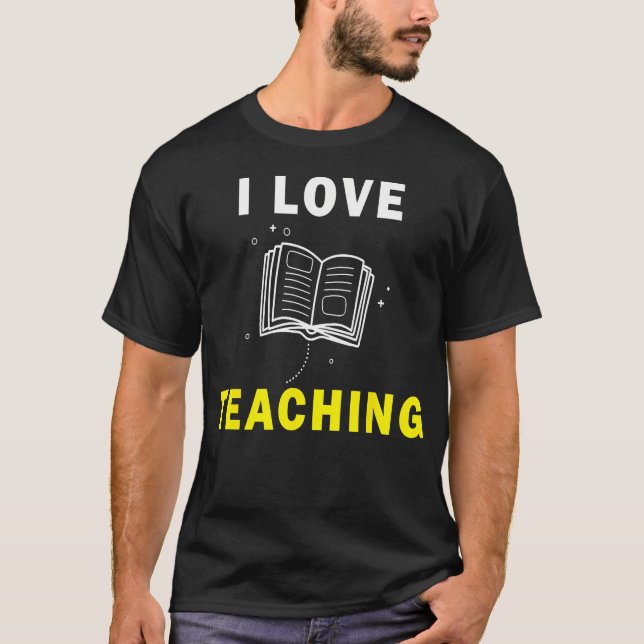 Passionate Teaching Quote With Bold Academic Messa T-Shirt (Front)
