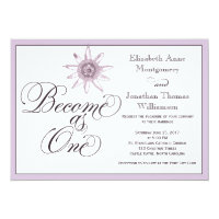 Passionflower Become as One Wedding Invitation
