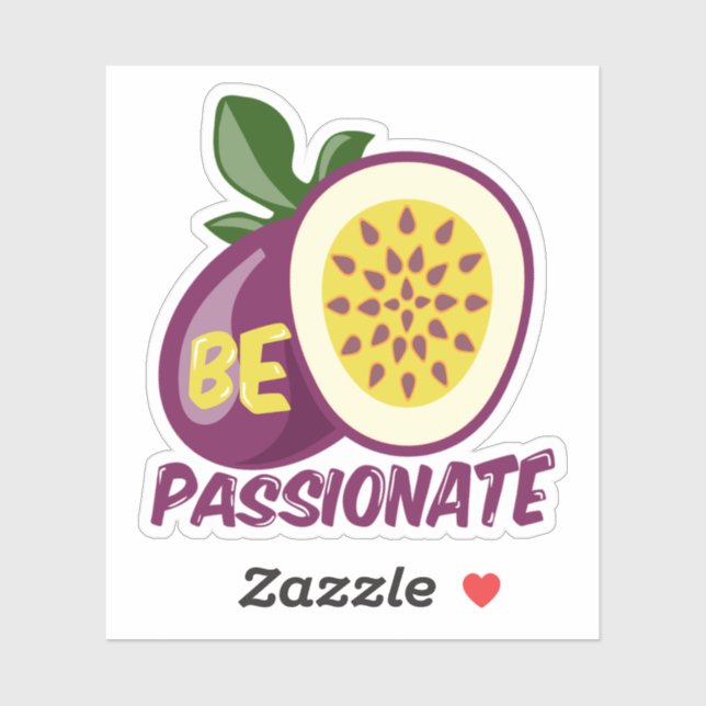Passionfruit motivational creative quote sticker (Sheet)