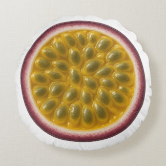 Passionfruit Round Pillow - Fresh and Fruity