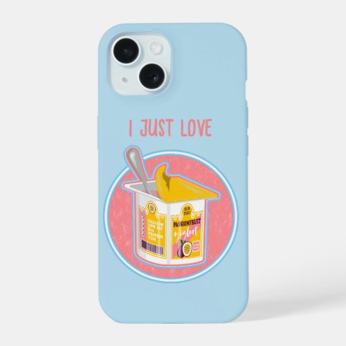 Passionfruit yogurt iPhone 15 case
