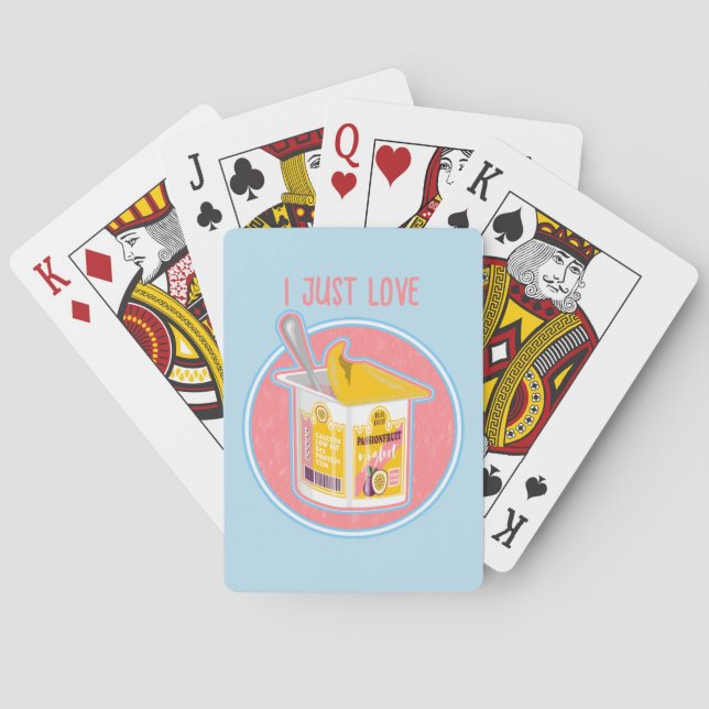 Passionfruit yogurt poker cards (Back)