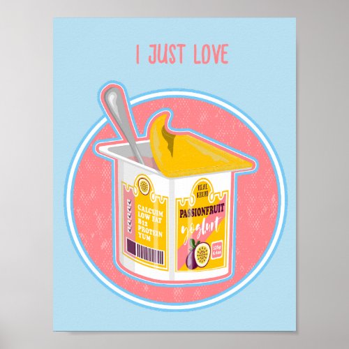 Passionfruit yogurt poster