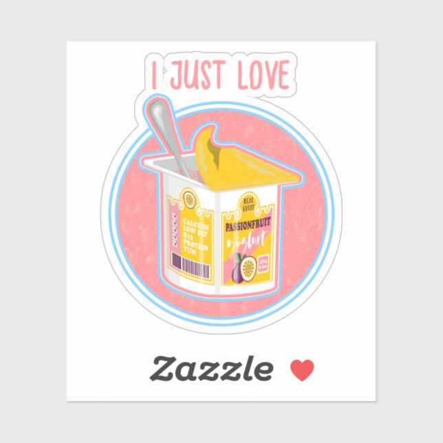 Passionfruit yogurt sticker (Sheet)