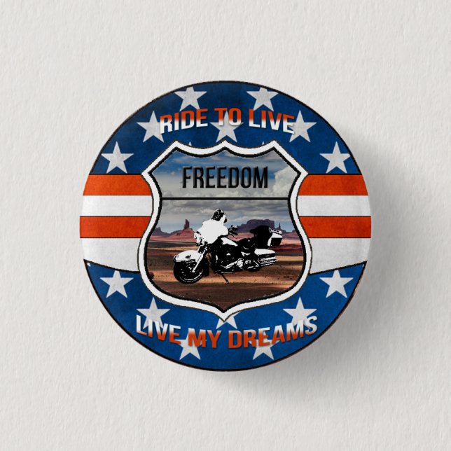 PassionRider swipes in Pinback Button (Front)