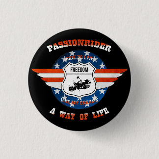 PassionRider swipes in Pinback Button