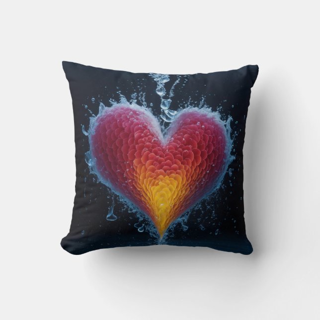 Passion's Embrace Throw Pillow (Front)