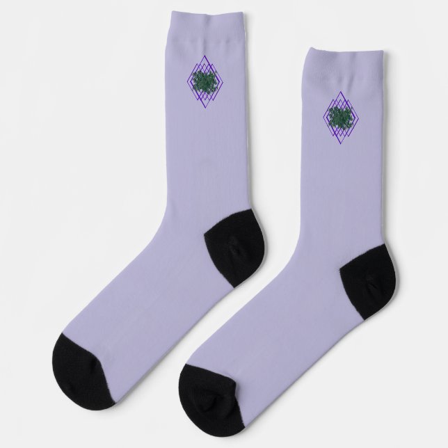 PassionVine Trellis Premium Crew Socks (Left)