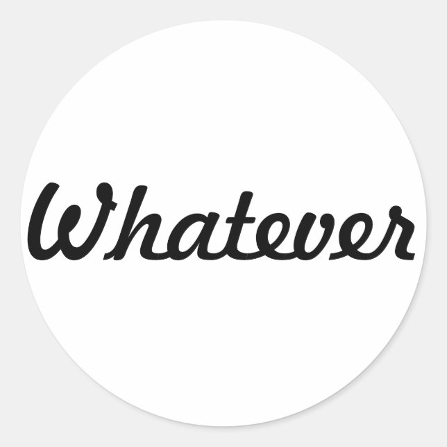 Passive-Aggressive Classic Round Sticker (Front)