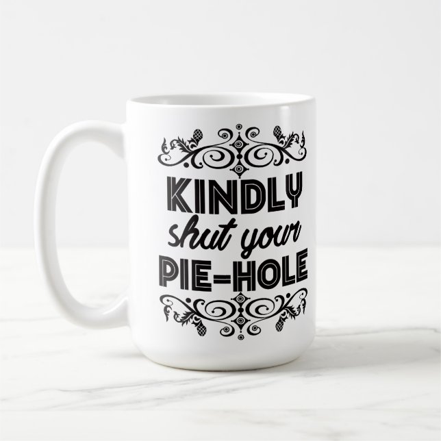 Passive Aggressive Coffee Lover Quiet Please Coffee Mug (Left)