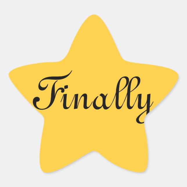 Passive Aggressive: Gold Star Star Sticker (Front)