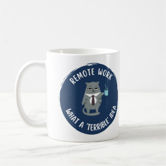 Passive Aggressive (Remote work) Coffee Mug (blue)