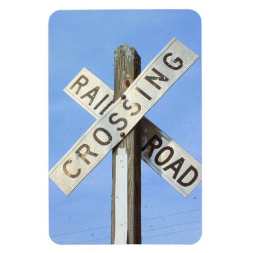 Passive Railroad Crossing Crossbuck Sign Magnet