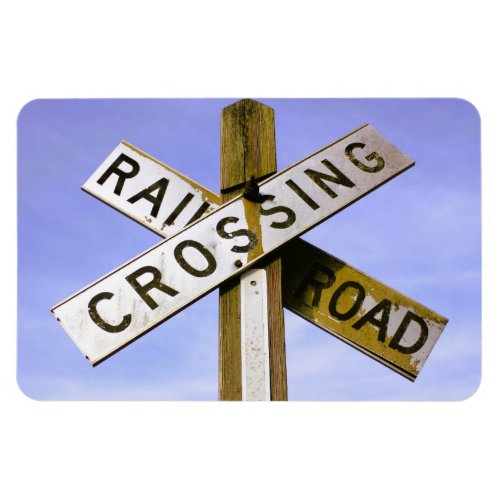 Passive Railroad Crossing Crossbuck Sign Magnet