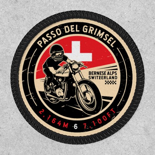 Passo Del Grimsel  Switzerland  Motorcycle Patch