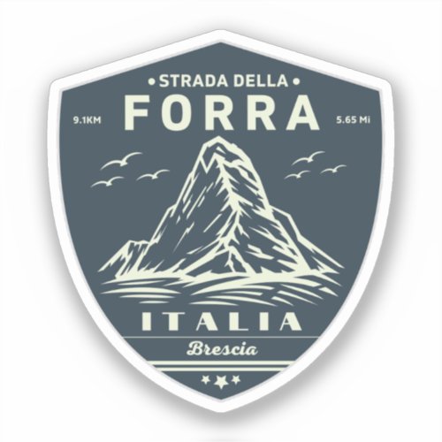  passo della forra in moto italian apls sticker