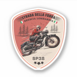 passo della forra in moto italian apls sticker