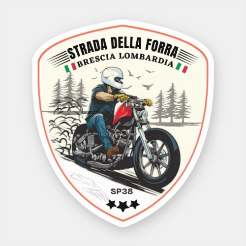 passo della forra in moto italian apls sticker