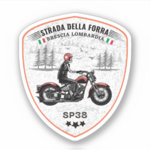 passo della forra in moto italian apls sticker