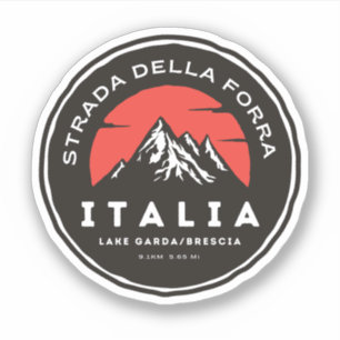 passo della forra in moto italian apls sticker